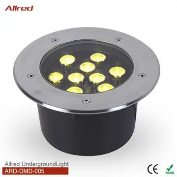 9W Variable Color Round  waterproof  LED Garden Lamp
