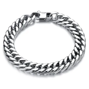 Hot style supplies accessories wholesale Coarse ore domineering titanium steel bracelet