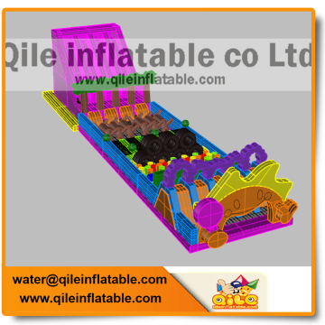 commercial grade popular outdoor game inflatable obstacle course for sale