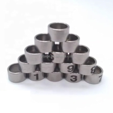 Pigeon Foot Ring - Aluminum Plastic Material with Numbers, Multicolor Bird Supplies