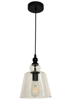 Διαφανές γυάλινο κρεμαστό φως Vintage Edison κρεμαστό φωτιστικό