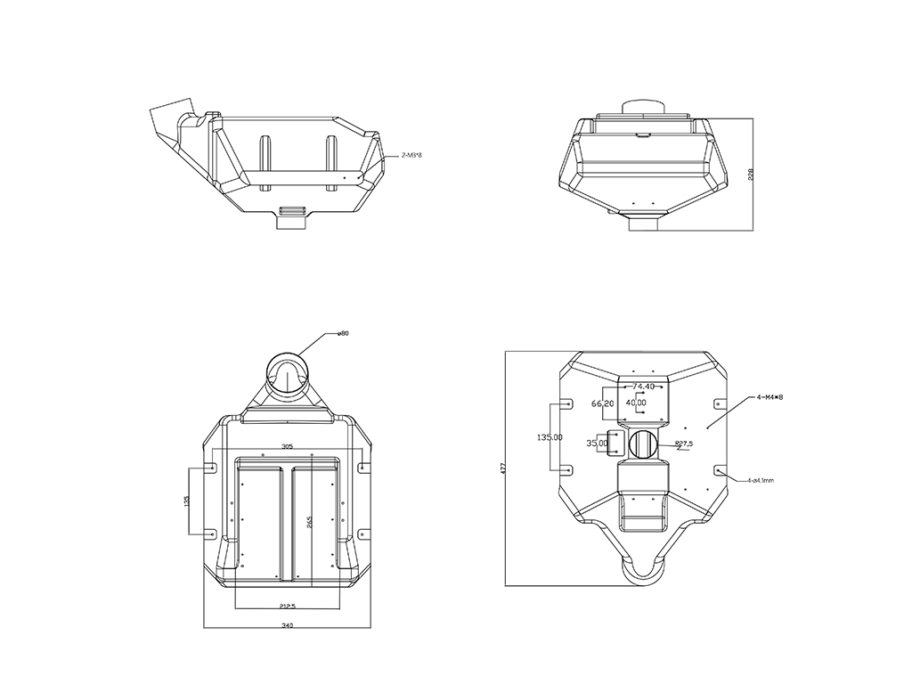 16kg spraying tank measurement