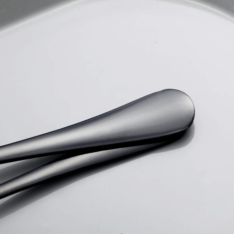 Black Titanium Plated Stainless Steel Silverware set Service for 4