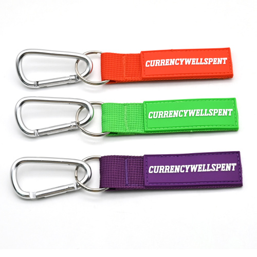 PVC Patch Custom Short Lanyard Wrist Strap Keychain