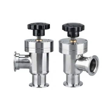 KF25 40 Stainless Steel NW Manual Vacuum Angel Valve with Flange