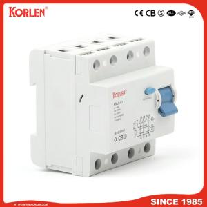 Residual Current Circuit Breaker KNL6-63 10KA SEMKO 4P