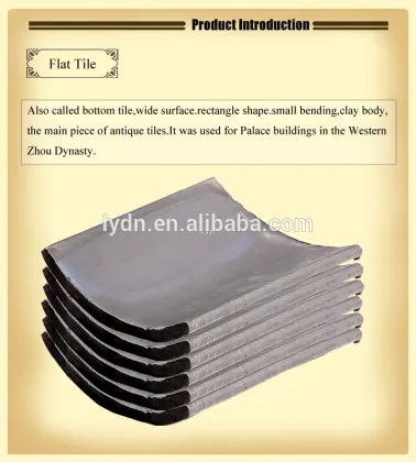 Interior wall decorations bent clay tiles