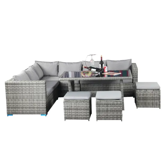 Durable All Weather Cheap Rattan Garden Sofa Set
