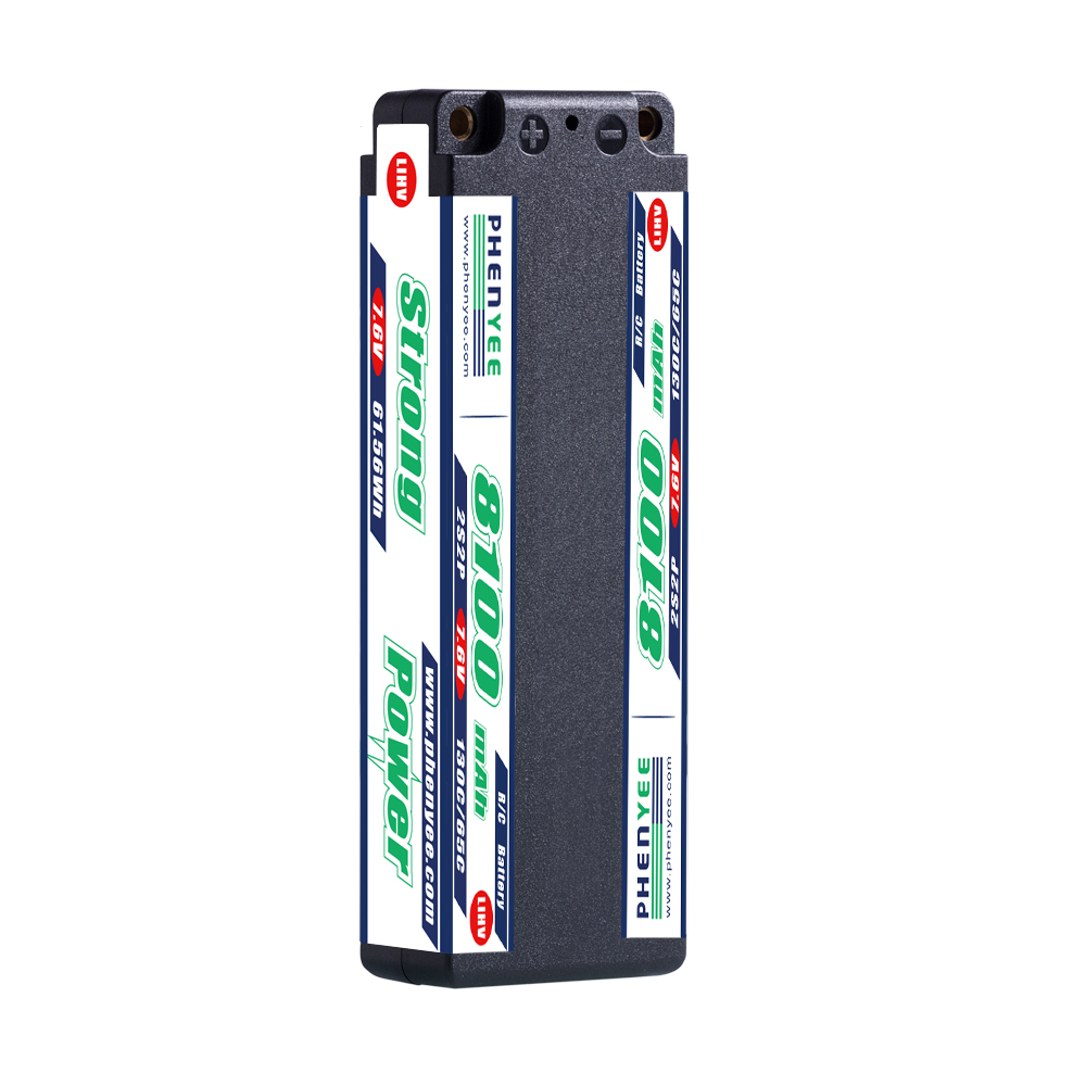 8100mAh 7.6V 2S ceallraí lipo do charr RC