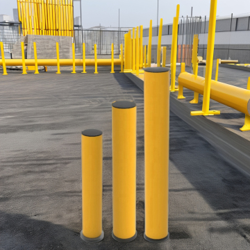 Bollard tugas berat yang kuat dan tahan lama untuk kegunaan luaran - sangat kelihatan