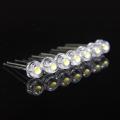 Ren hvid 5mm halmhat LED 7-8lm