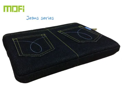 Custom Flannel Black / Blue Apple Tablet Protective Cases