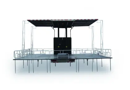 Three Sides Opening Mobile Stage Truck
