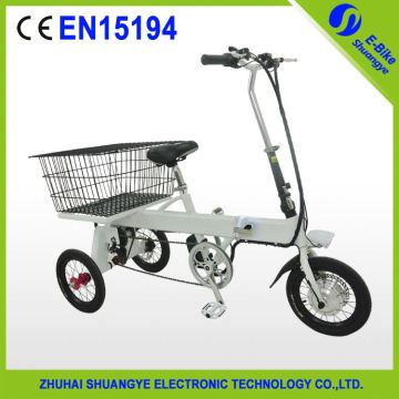 Brushless motor folding electric adult tricycles