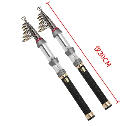 Carbon Ultra-Short Mini Sea Fishing Rod - Telescopic Handle for Sea Fishing
