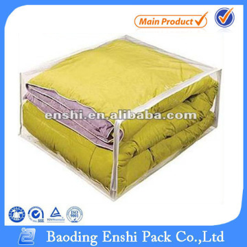 clear PVC zipper quilt bag