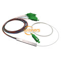 Divisor de fibra de cinta de tubo de acero 1x8 SC / APC