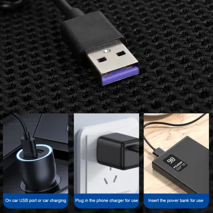 Summer Breathable Ventilated Car Seat Cushion with Three Gear Adjustment - Ice Silk Seat Cushion for Automobile Interior