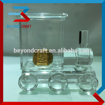 Excellent Crystal Glass Train Model for Jewelry Dispaly