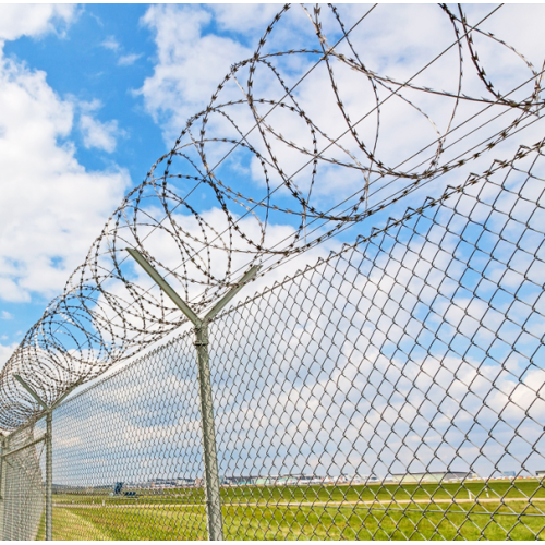 Razor Wire Barbed Wire large Construction Site Fencing