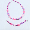 14mm Butterfly Beaded Handmade Necklace Bracelet chain Set