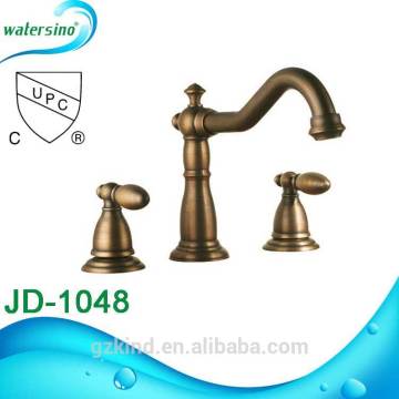 Antique design bronzed luxury 3 holes CUPC basin tap