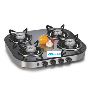 4 Alloy Burners LPG Stove Auto ignition