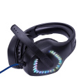 Headset game kabel dengan dengan pc mikrofon LED