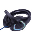 Wired Gaming -headset med LED -mikrofon PC PS5 Switch Gamer