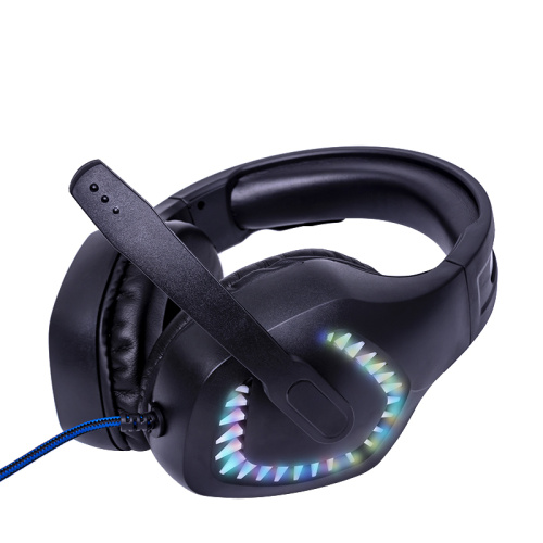 Auriculares para juegos con cable con jugador de conmutador PS5 PC Micrófono LED