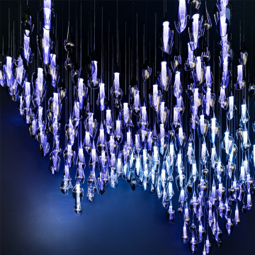 Modern Glass Chandelier For Living Dining