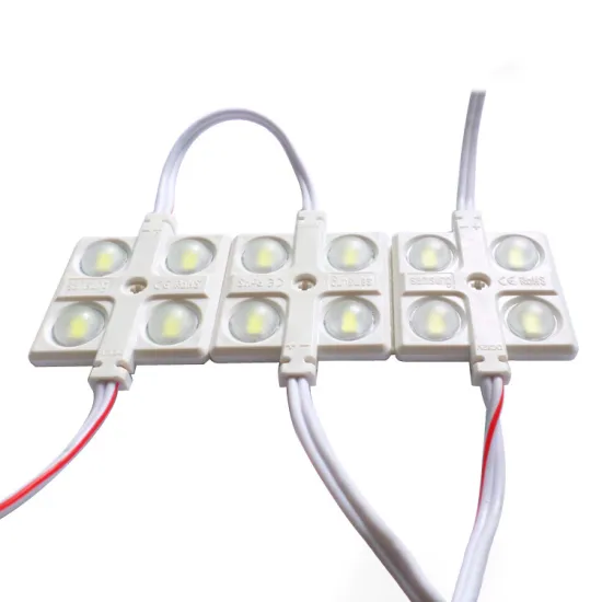 DC 12V/24V ROHS Certified 3 LED 2W High Brightness White Injection Module Lens