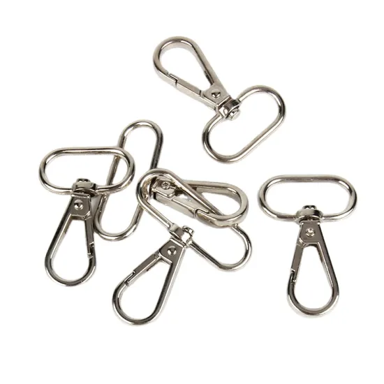 Iron Dog Chain Clip Hook - 47x38mm Small Metal Hardware Lanyard Snap Hook