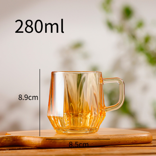 Xícaras de café de vidro personalizadas e xícaras