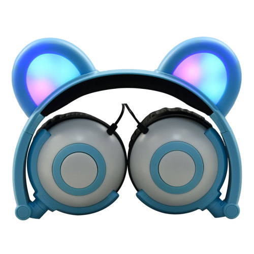 holiday gifts bear ear lighting headphone for children