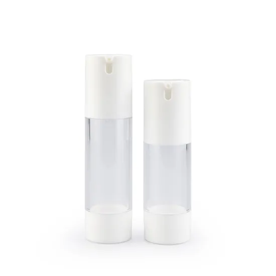 good quality skin care face eye cream empty 15ml 30ml 50ml cosmetic plastic pump round airless bottle