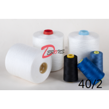 100% fil de polyester 40S/2 RW