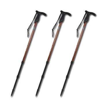 Pole télescopage de randonnée professionnelle XATP avec aluminium super-lite, manchette en T anti-shock et rotation