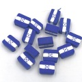 National flag shape clay beads bulk color accessories