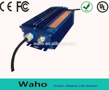 Zhejiang Waho 2015 hot sale CE UL RoHS FCC listed dimmable 600w electronic ballast for hydroponic lighting