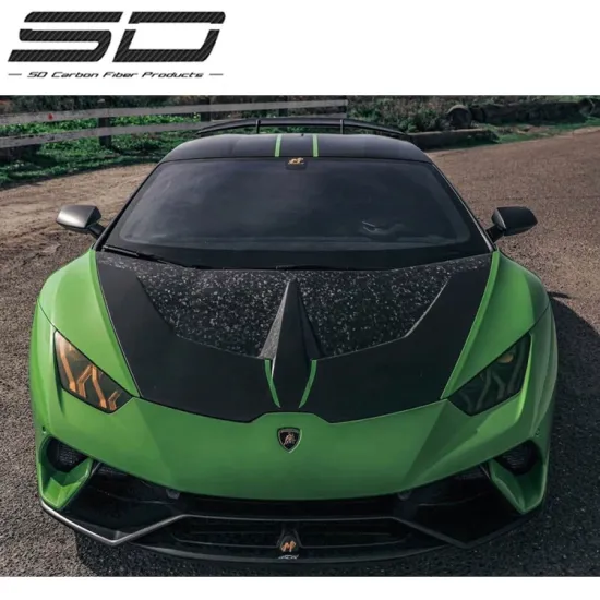 Carbon Fiber Engine Hood Cover for Lamborghini Huracan LP610 LP580