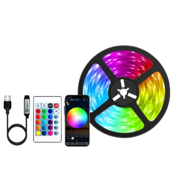 Magic Light Strip SMD5050 RGB Strip LED 5m para decoración de la habitación y sincronización musical