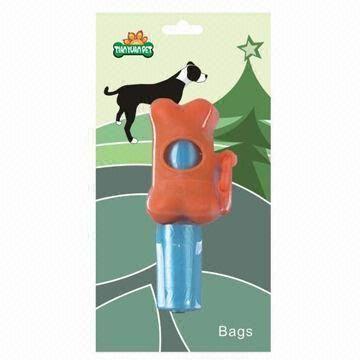 Pet waste bag with holder