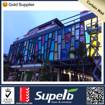 Hot sale curtain wall in shopping center mall