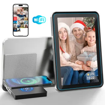 Smart NBD Photo WiFi Digital Frame: 10.1 Inch IPS Touch Screen, Auto-Rotate, Cloud Sharing via App