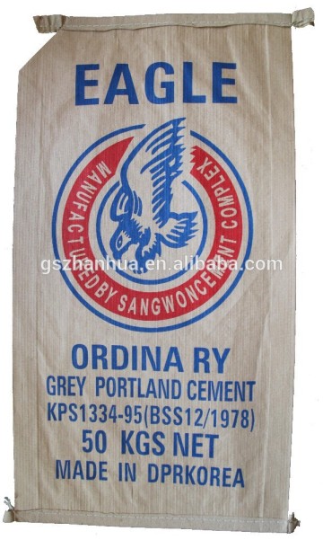 20KG 25KG Sewn Valve Kraft Paper Yarn Cement Sack, Cement Sack With Valve