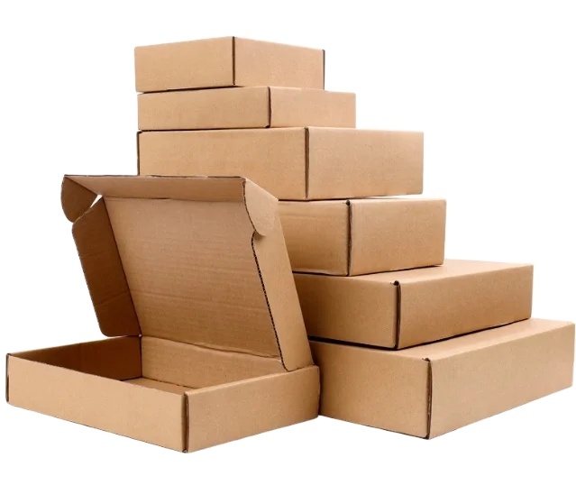 Brown Rectangular Folding Corrugated cardboard box Packaging