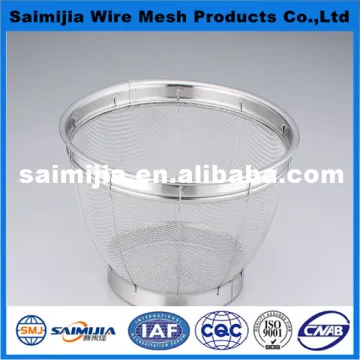 Color plating metal basket/stainless steel fruit basket