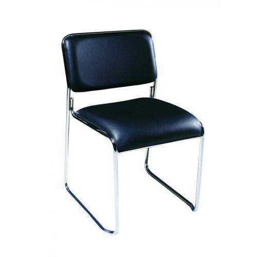 Polished chrome Steel frame dinning chair