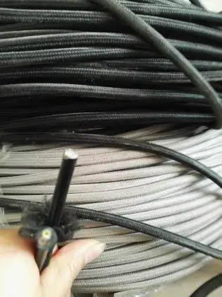 Vintage Lamp Cord: Replacement Lamp Wire with Fabric Cover